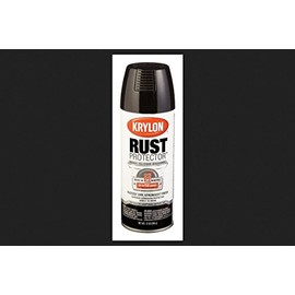 Krylon Rust Preventative Enamel Semi-Gloss Black 12oz. Aerosol Can - Lot of 6