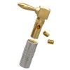 Cleqee 8pcs 24K Gold Plated Right Angle Speaker Banana Plug