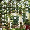 10Strings 5.9" Big Size Premade White Origami Paper Cranes Garlands