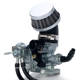 one+lifestyle Motorcycle Carburetor Air Filter Super Cub, Ape, etc. Universal Gasket, Hose Included Set, Aftermarket ATV 3-Wheeler ATC70 1978-1985