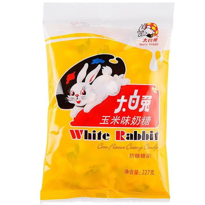 White Rabbit Toffee 227g (8oz.) Corn Flavor White Rabbit Toffee