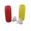 Dependable Industries 2 Piece Plastic Squeeze Mustard Ketchup Salad Dressing