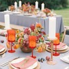 JLYLOL 12 Pcs Red Plastic Champagne Flutes 10 OZ Large