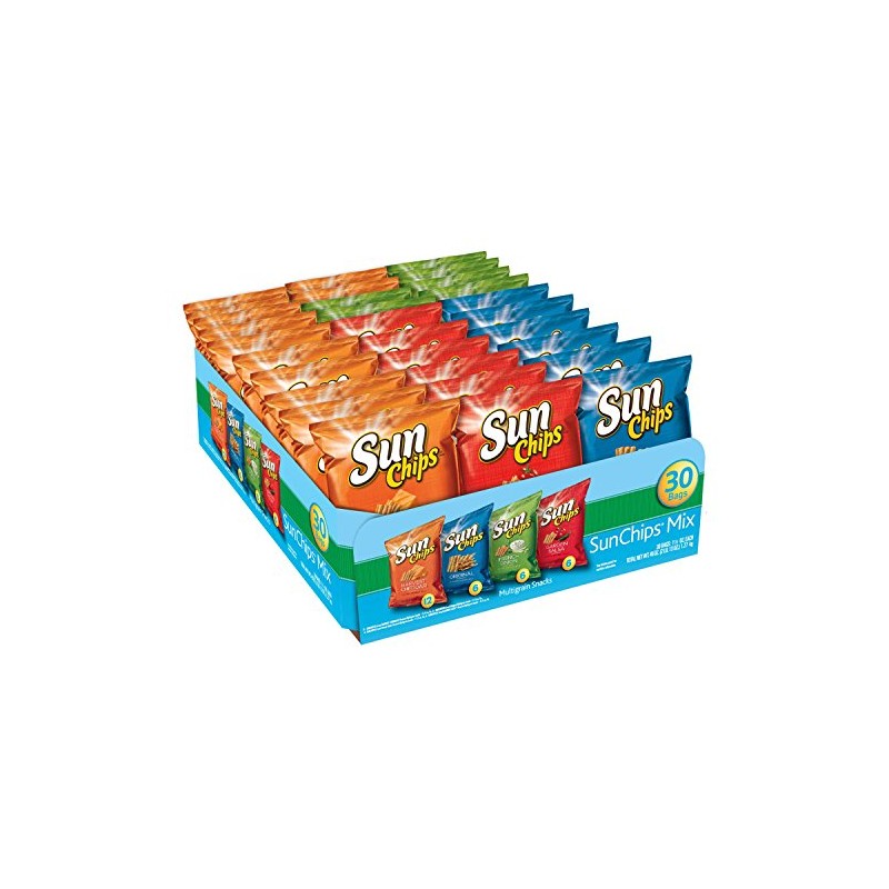 Sunchips Multigrain Snacks Variety Pack, 1.5 Ounce (Pack of 30)