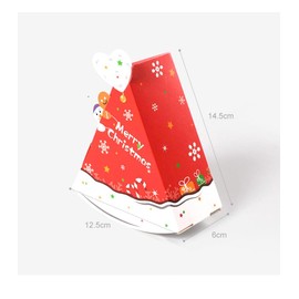 Christmas Candy Box 18 PCS, Red Green Christmas Tree Shaped Small Treat Cookies Boxes,Christmas Cookie Boxes For Christmas Party Supplies Decorations for Christmas Home Decor Present Kids Men Women