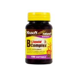 Mason Natural Multivitamin Liquid B-Complex Dietary Supplement Softgels 100 Ct