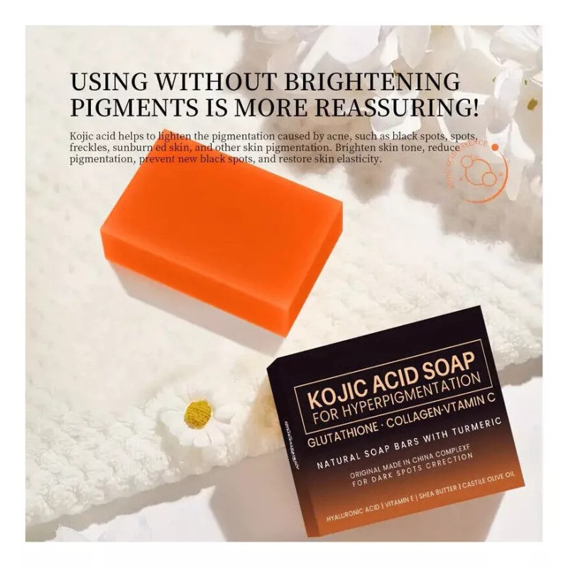 Hikvison Jabón Blanqueador Cúrcuma Con Ácido Kójico 100 G *