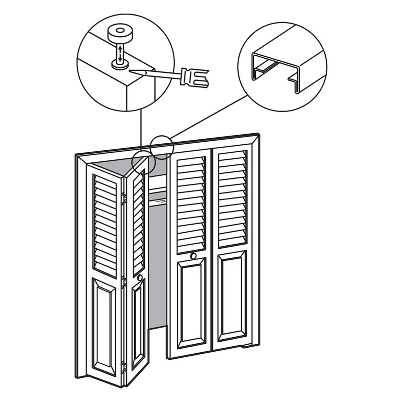 Prime-Line N 6544 Spring-Loaded Bi-Fold Door Top Guide Wheel (2
