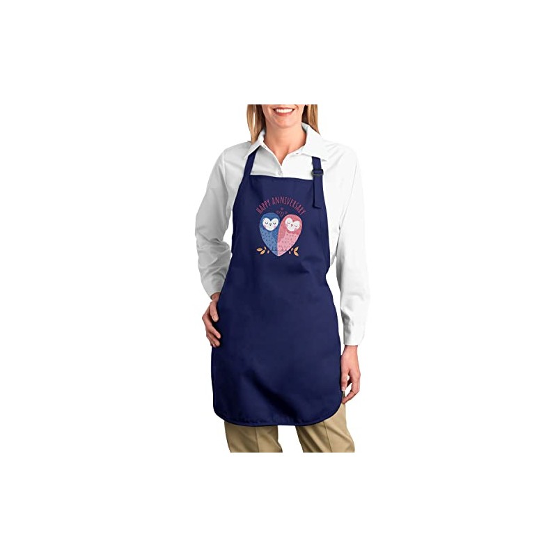 Fabulous Premium-Küchenschürze Navy Owl Anniversary Wedding Celebration Gift Ideas Couple