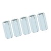 5pcs M12*40 Long Rod Coupling Nut, Carbon Steel Hex Sleeve