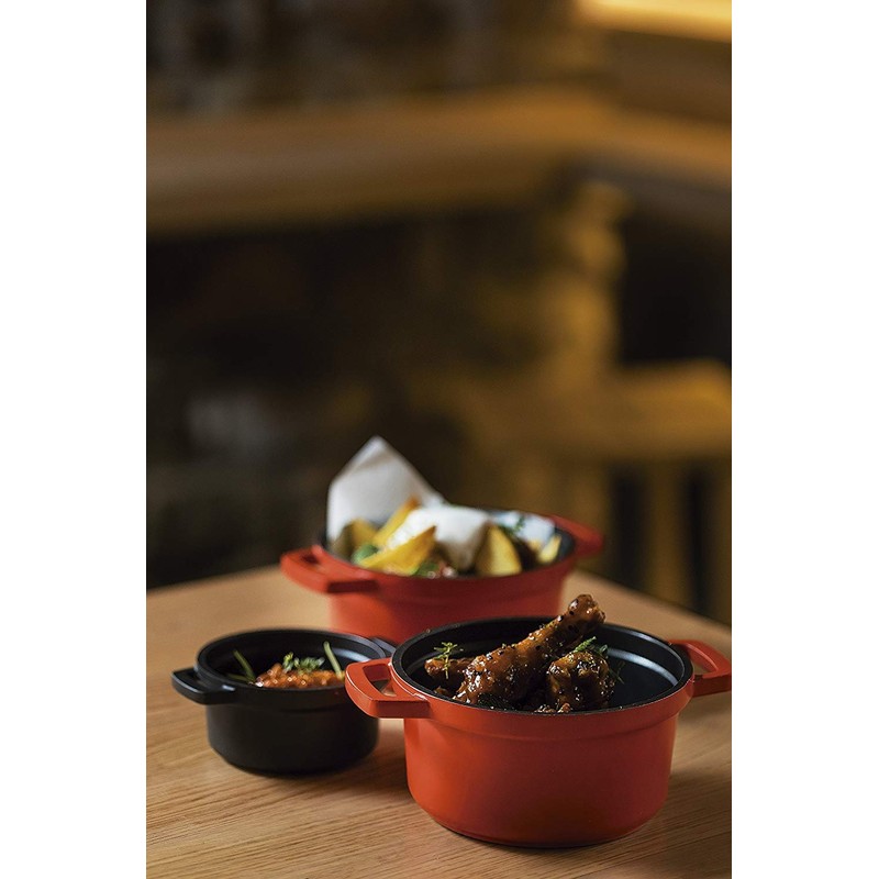 Lacor Cast Aluminum Red Casserole D.14 Cms, One Size