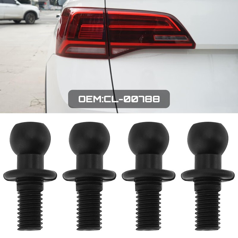 ECSiNG 4pcs Ball Head Screw Fastening Rear Light Threaded Bolt