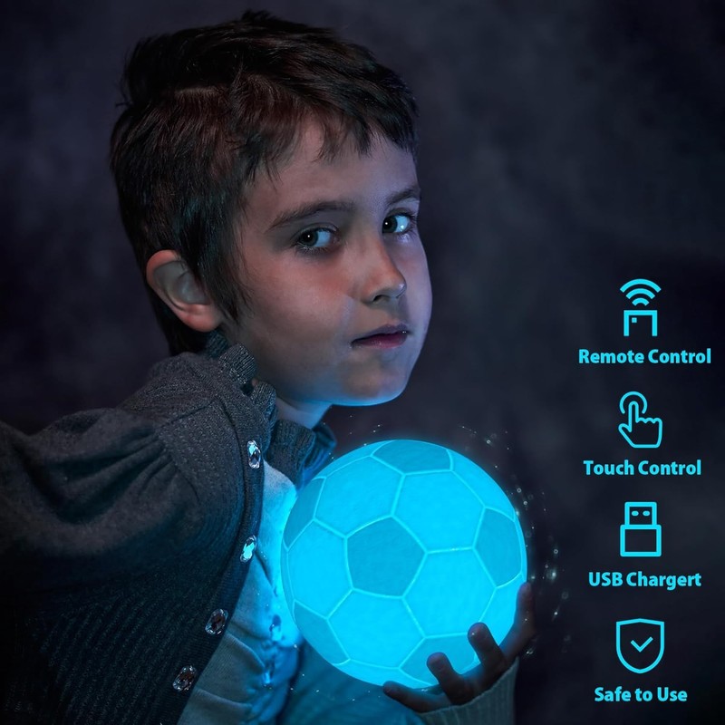 Balkwan Football Night Light - 16 Colours Changing Dimmable with