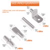 Rustark 120 Pcs 4 Styles Nickel Plated Shelf Pins Bracket