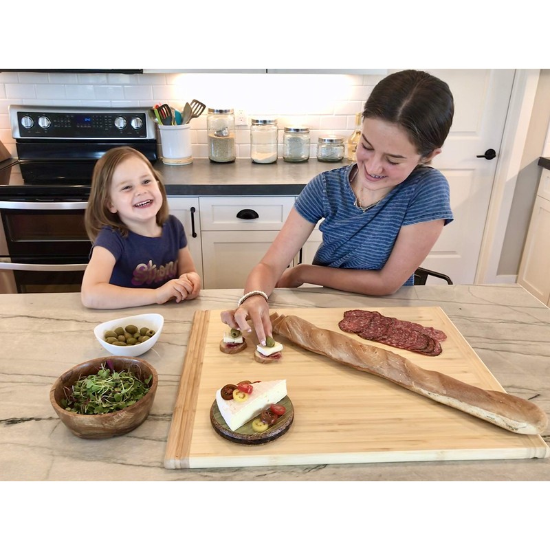 Pureboo Premium Bamboo Pull-out Cutting Board - 8 Different Sizes