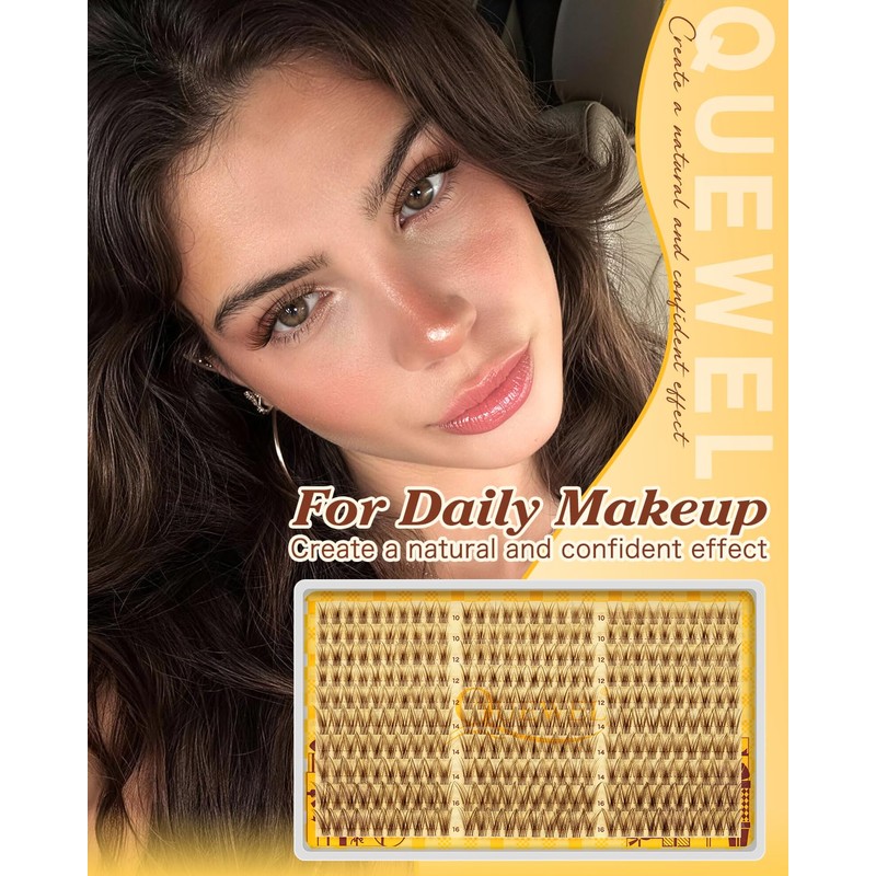 Lash Clusters Wispy Eyelash Clusters 300 Pcs Natural Cluster Eyelash