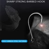 THKFISH 500pcs Fishing Hooks Split Shot Hook Drop Shot Hooks