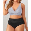 Holipick Two Piece Plus Size Swimsuits for Women High Waisted