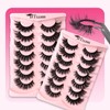 BTLLSSH False Eyelashes Wispy Lashes Natural Look Fake Eyelashes Cat