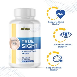 Pelican Vitamins True Sight- Eye Support- 2 Bottles- 120 Capsules