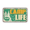 Camp Life Camper Van Camping Woods - 5" Vinyl Sticker