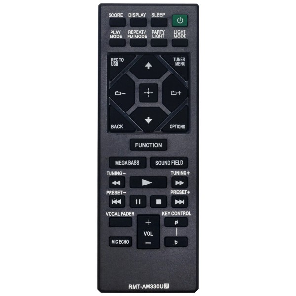 Unbranded RMT-AM330U Replace Remote for Sony Stereo System HCD-M20 HCD-SHAKE10