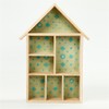 Creativ 575160 1-Piece Wooden House Shape Shelf with 7 Small
