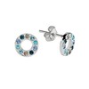 Radley Signature Ladies Silver Round Stones Stone Disc Earrings RYJ1111