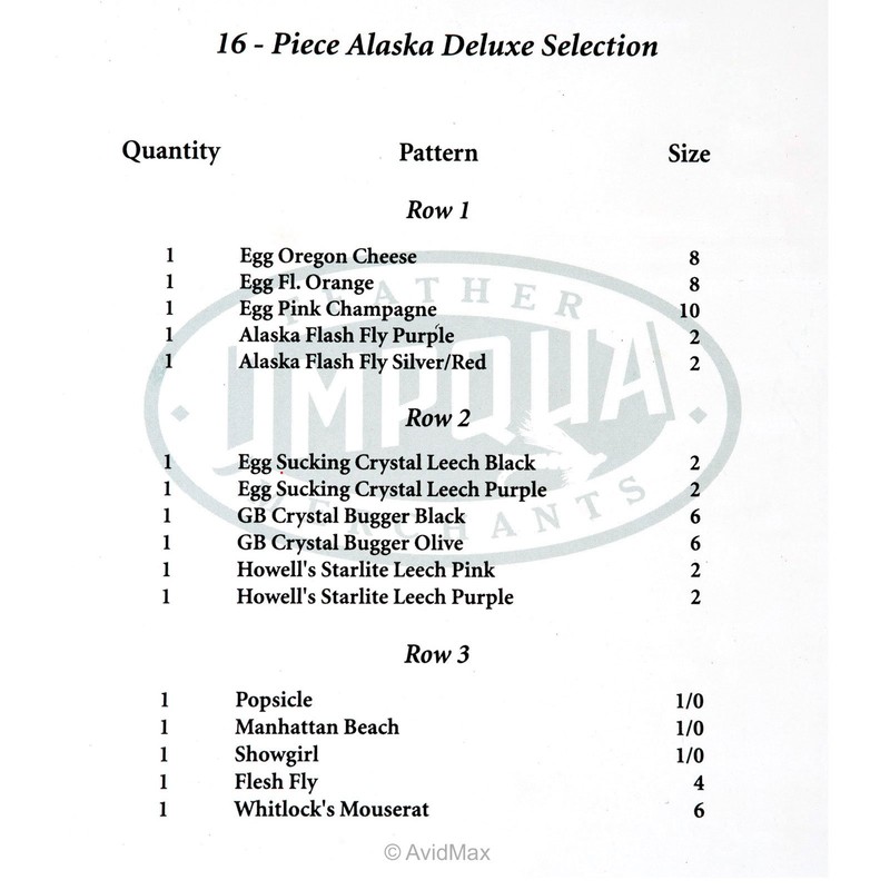 Umpqua Alaska Deluxe Fly Selection