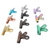 10PCS Colorful Metal Hinge Clips Multifunctional File Money Clamps for