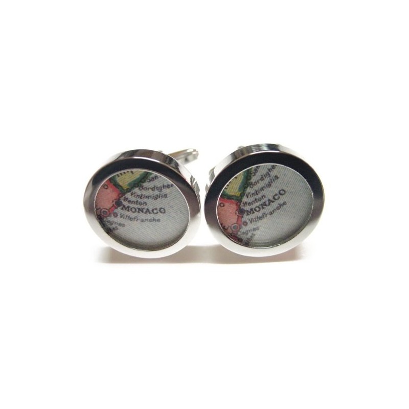 Kiola Designs Monaco Map Cufflinks