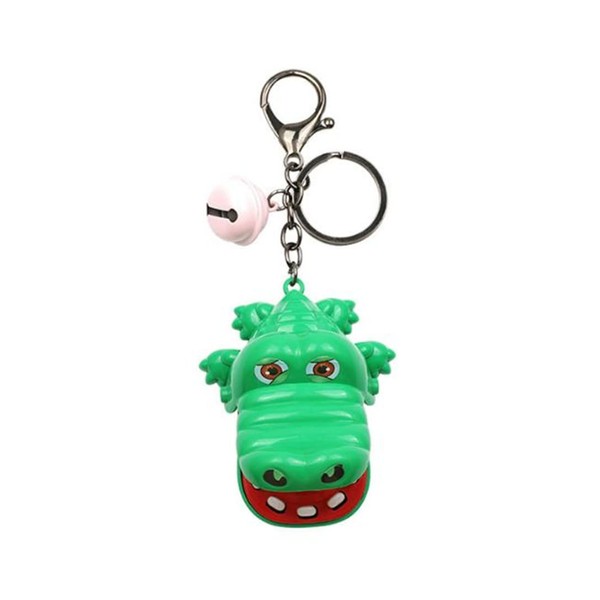 KUPOOL New Cartoon Bite Your Hand Crocodile Game Key Chain