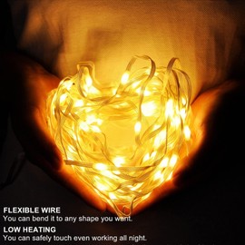 Mintlemon Outdoor String Lights, 33FT 100LED PVC Covered Fairy Lights Plug in, Upgraded Rope Lights Christmas Outdoor Decor for Patio Backyard Porch Balcony Gazebo Garden Party (Warm White)