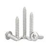 Qrity 20pcs Self Tapping Screws, 304 Stainless Steel Phillips Flat
