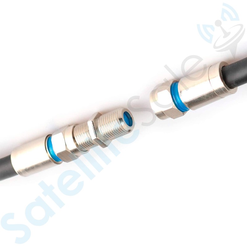 SatelliteSale High-Frequency F81 Coaxial Barrel Connectors Female to Female F-Type