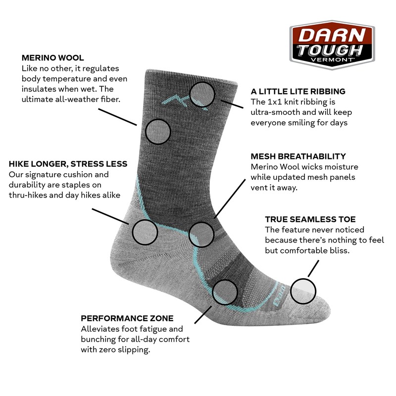 Darn Tough Women's Micro Crew Lite Cushion Socks