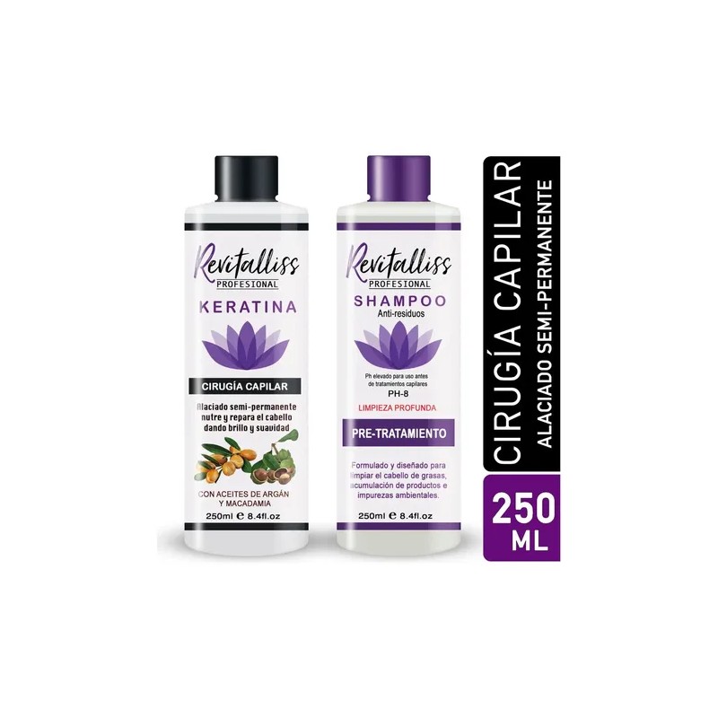 Keratina Brasileña Revitalliss Cirugía Capilarshampoo 250ml