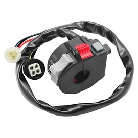 Mabutingti Handlebar Switch Left Suitable for Yamaha Warrior Big Bear 350 YFM350X YFM350F Terra Pro YFP350 MOTO-4 YFM225 / YFM250 / YFM350 Headlight Switch Light Switch