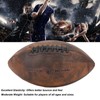 VBESTLIFE Rugbyball, PU, ​​Größe 9, Vintage-Design, Bequemer Griff, Trainingsfußball, Geeignetes