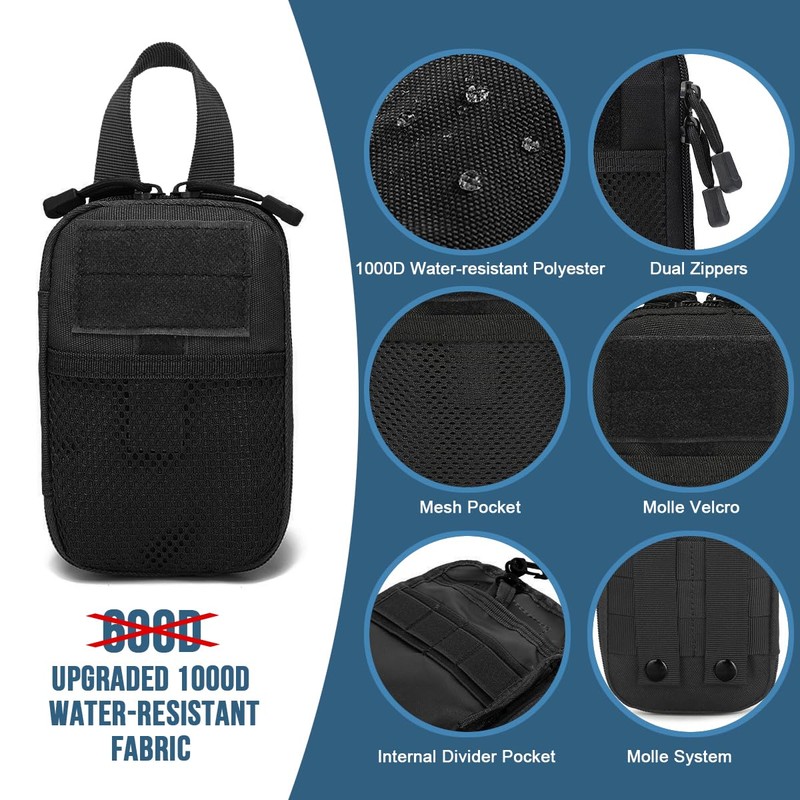 MUCHER 2 x Tool Bag Organiser Small Multitool Bag Tactical