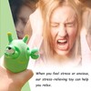 2Pcs Popping Out it Eyes Squishy Squeeze Toy,Funny Grass Worm