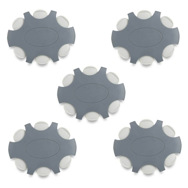 JB White ProWax Hearing Aid Cerumen Filter for Oticon and Bernafon Speakers 5x Dispenser Disc with 6 Tools and 6 Filters, Grey (Pack of 30)