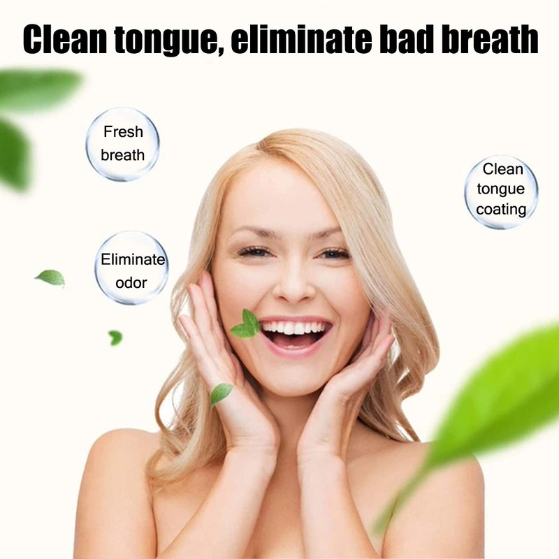 Tongue Brush, Tongue Scraper, Tongue Cleaner Helps Fight Bad Breath,