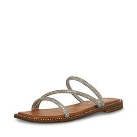 Madden Girl Women's Prize Sandal, Silver Multi, 8