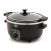 GreenLife 3.5QT Slow Cooker, PFAS-Free Non-Toxic Ceramic Nonstick Removable Interior
