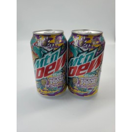 Mountain Dew 2 Full 2023 Mountain Dew Mtn Dew Baja Passionfruit Punch 12oz Dew Cans