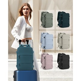 coowoz Travel Backpack Carry On for Women Man Gym Backpack with Laptop Compartment Mochila de Viaje Teacher Personal Item Backpack Airplane Accessories Must Haves Peacock Blue Small