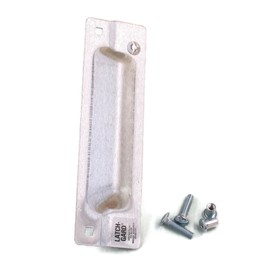 Latch Guard LG100Z Door Latch Protection Plate 3" x 11" for Out Swinging Doors with Mortise Lock, 12 Gauge Steel, Zinc Plated with Brushed Finish