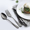 Black Dinner Forks Set of 12, LIANYU Stainless Steel Silverware