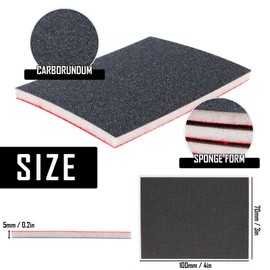 Pack of 30 Sanding Sponge 400/600/800 Grit Hand Sanding Blocks Sandpaper Washable Reusable for Sanding, Polishing Metal, Wood, Steel, Stainless Steel